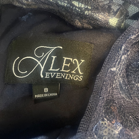 Alex Evenings Navy Dress - Picture 4 of 4
